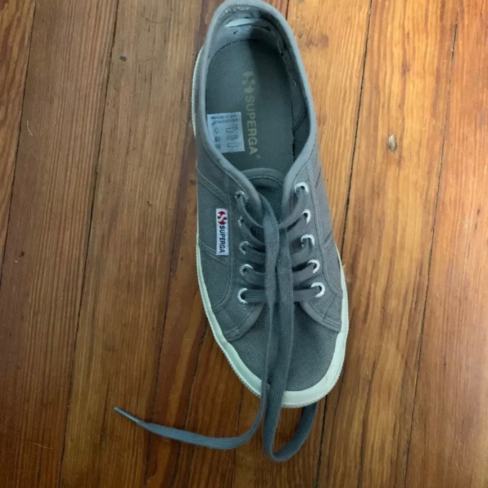 Grey Superga sneakers